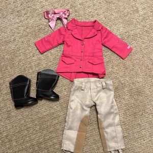 American Girl Pretty Pink Riding Outfit